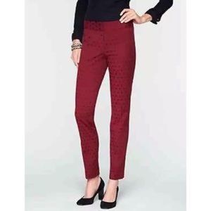 Talbots Signature Red Polka Dot Pant